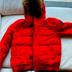 Orange Tommy Hilfiger jacket XL